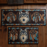 Pauline - Tapis de cuisine Rêves de Loup (lot de 2)