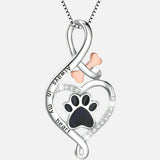 Collier Lucky Paw met Hart, Bot & Oneindigheid – Hanger “Altijd in Mijn Hart”