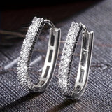 Elegante Circulaire Zirkonia Oorbellen