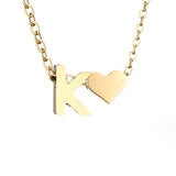 Tijdloos Initiaal Collier met Hart Hanger