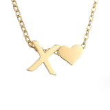 Tijdloos Initiaal Collier met Hart Hanger