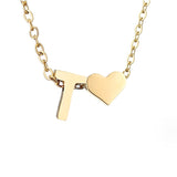 Tijdloos Initiaal Collier met Hart Hanger