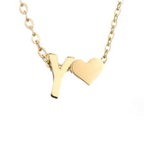 Tijdloos Initiaal Collier met Hart Hanger