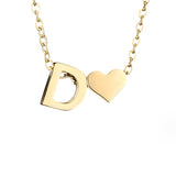 Tijdloos Initiaal Collier met Hart Hanger