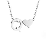 Tijdloos Initiaal Collier met Hart Hanger