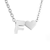 Tijdloos Initiaal Collier met Hart Hanger