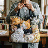 Sac à main matelassé – Chatons endormis