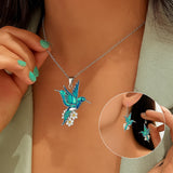 Prachtige Hummingbird Ketting met Bonus Oorbellen – Tijdelijke Aanbieding