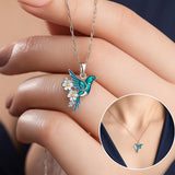 Prachtige Hummingbird Ketting met Bonus Oorbellen – Tijdelijke Aanbieding