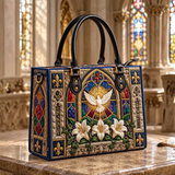 Sac à main - Vitrail Colombe Sainte & Lys