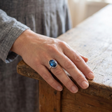 Celeste Blauwe Ring™ – Vintage Glans