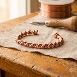 Handgeweven Koperen Armband