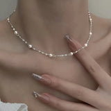 Elegante ketting met glanzende parels