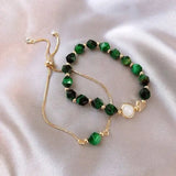Elegante Groene Armbandenset