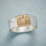 Ring Lijn van Goud™ – Verfijnd Zilver