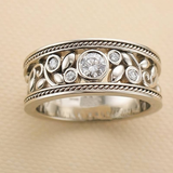 Tijdloze Zilveren Ring™ – Zirkoon Glans