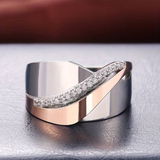 Elegante Ring van Glanzend Roségoud