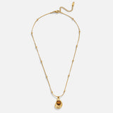 Elegante Gouden Ketting met Tijgeroog