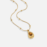 Elegante Gouden Ketting met Tijgeroog
