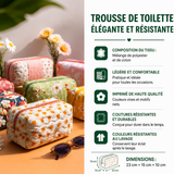 Solène - Trousse de toilette matelassée Motif Estival