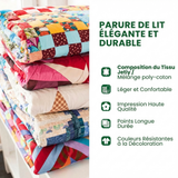 Parure de lit matelassée 3 pièces - Libellule Dorée